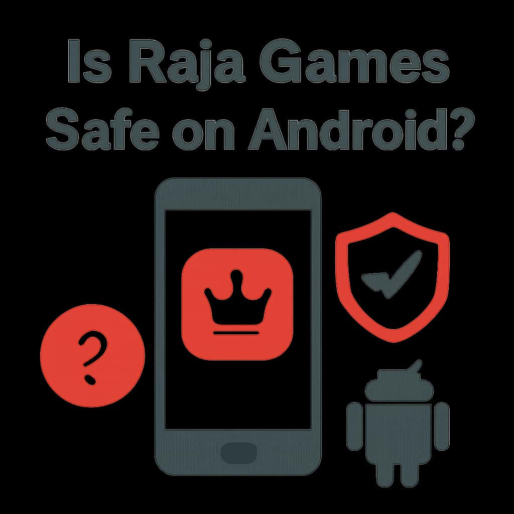 Diagram illustrating the safety aspects of Raja Games on Android.