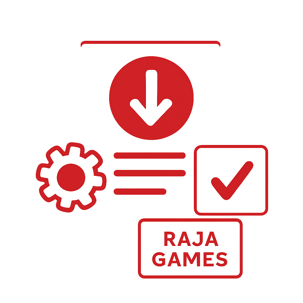An educational diagram detailing Raja Games iOS System Requirements.