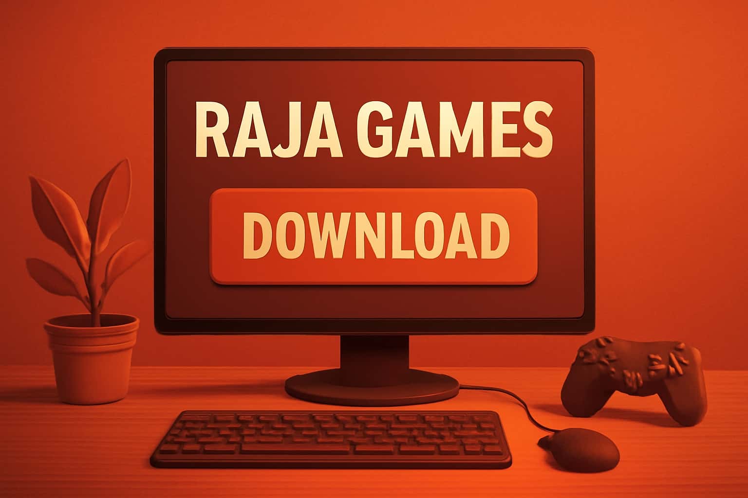 Preview of Raja Games Download process with prominent text.
