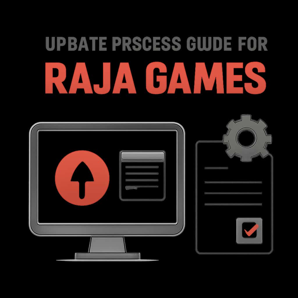 A diagram illustrating the steps involved in updating Raja Games.