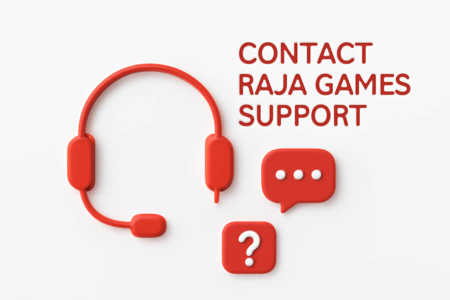 Contact Raja Games Support Interface