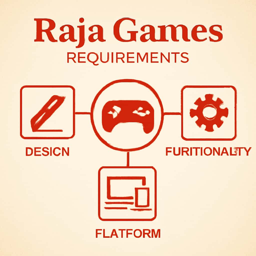 Illustration detailing the requirements for Raja Games.